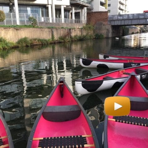 Poplar Union, how to get here, Limehouse Cut Canal, Limehouse Basin, Canoe, boat, paddle boarding, Poplar, directions, video, google maps, art centre, east London, theatre, music, events, e5 roasthouse, moo canoes, cafe