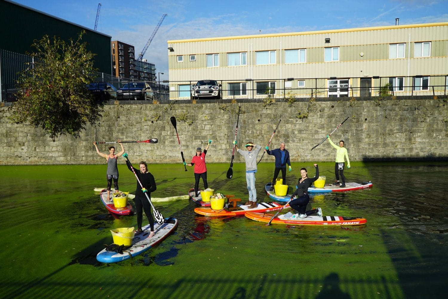 Moo Canoes, Poplar Union, east London, kids and family, art centre, paddle boarding, canoeing, Limehouse Cut Canal, Canals and River Trust, litter picks, last Monday of the month