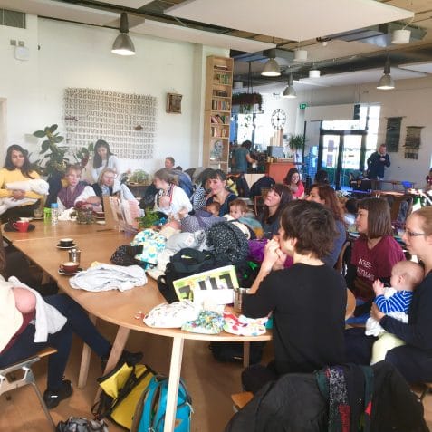 wrap a hug, poplar union, East London, baby meet up, baby wear, East London parent group, support for new parents, meet up, e5 roasthouse, community